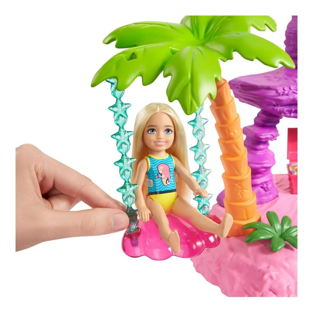 Barbie Dreamtopia Chelsea Mermaid Playset With Slide Swing & Accessories - Picture 5 of 13